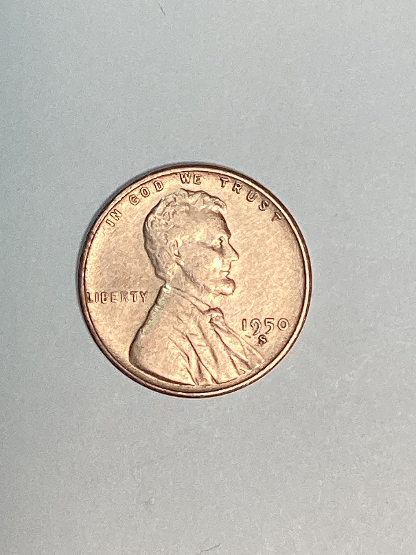 1950-S Lincoln Wheat Cent Circulated Extremely Fine