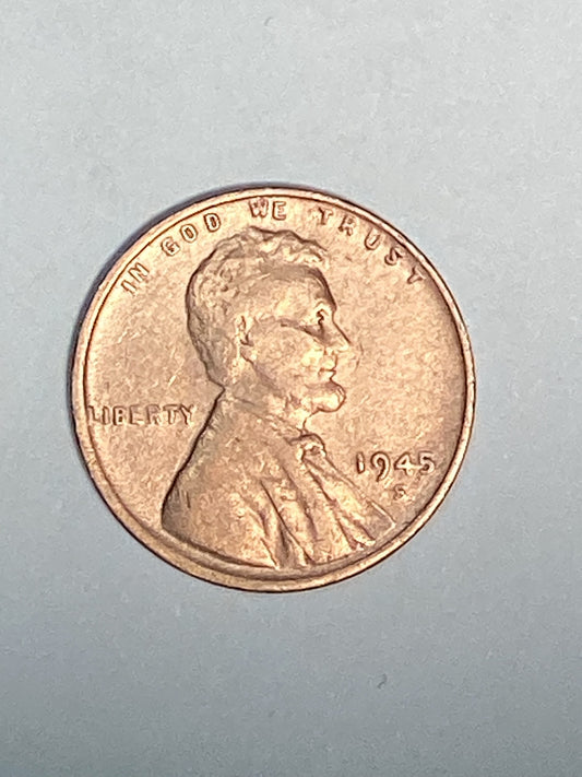 1945-S Lincoln Wheat Cent Circulated Extremely Fine