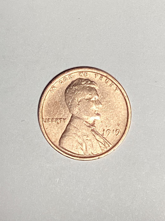 1919 Lincoln Wheat Cent Circulated Very Fine