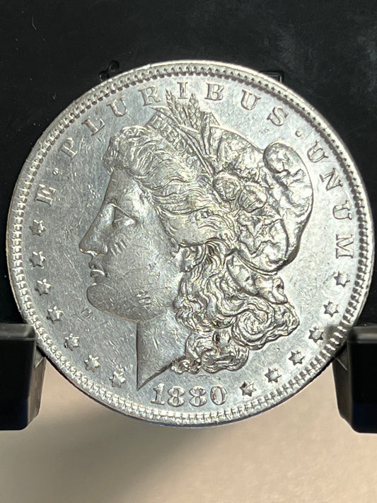 1880-P Morgan Silver Dollar Circulated Extremely Fine Mirror Proof-Like