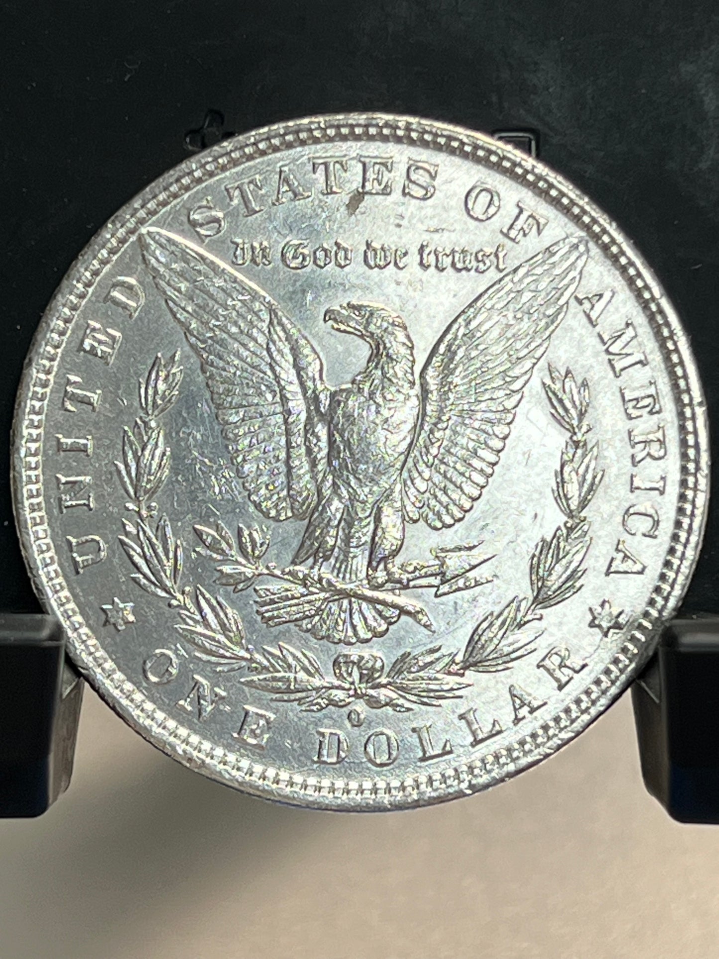 1880-O Morgan Silver Dollar About Uncirculated Mirror Proof-Like Cartwheel Luster