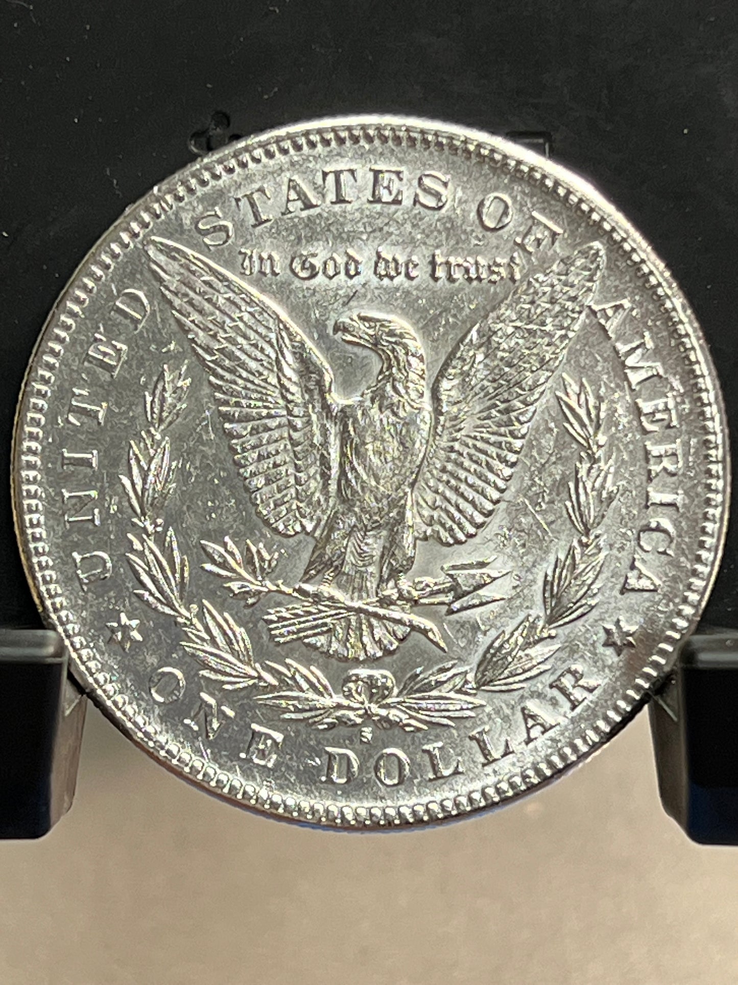 1878-S Morgan Silver Dollar About Uncirculated Mirror Proof-Like Cartwheel Luster