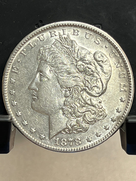 1878-S Morgan Silver Dollar Circulated Extremely Fine Mirror Proof-Like Cartwheel Luster