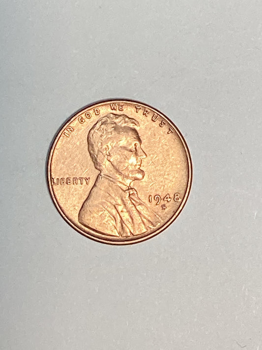 1948-S Lincoln Wheat Cent Circulated Extremely Fine