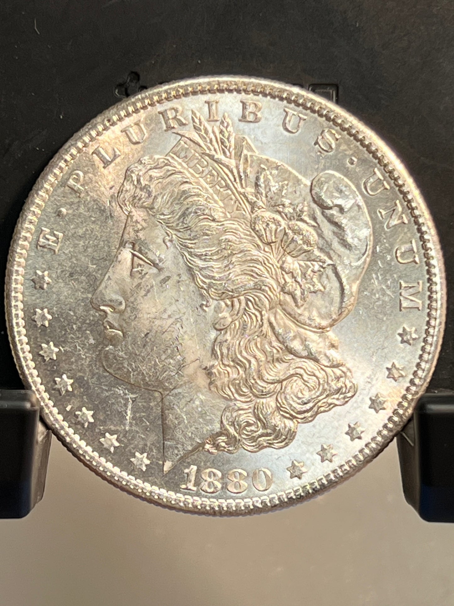 1880-S Morgan Silver Dollar Gem Brilliant Uncirculated Deep Mirror Proof-Like Mint State Cartwheel Luster