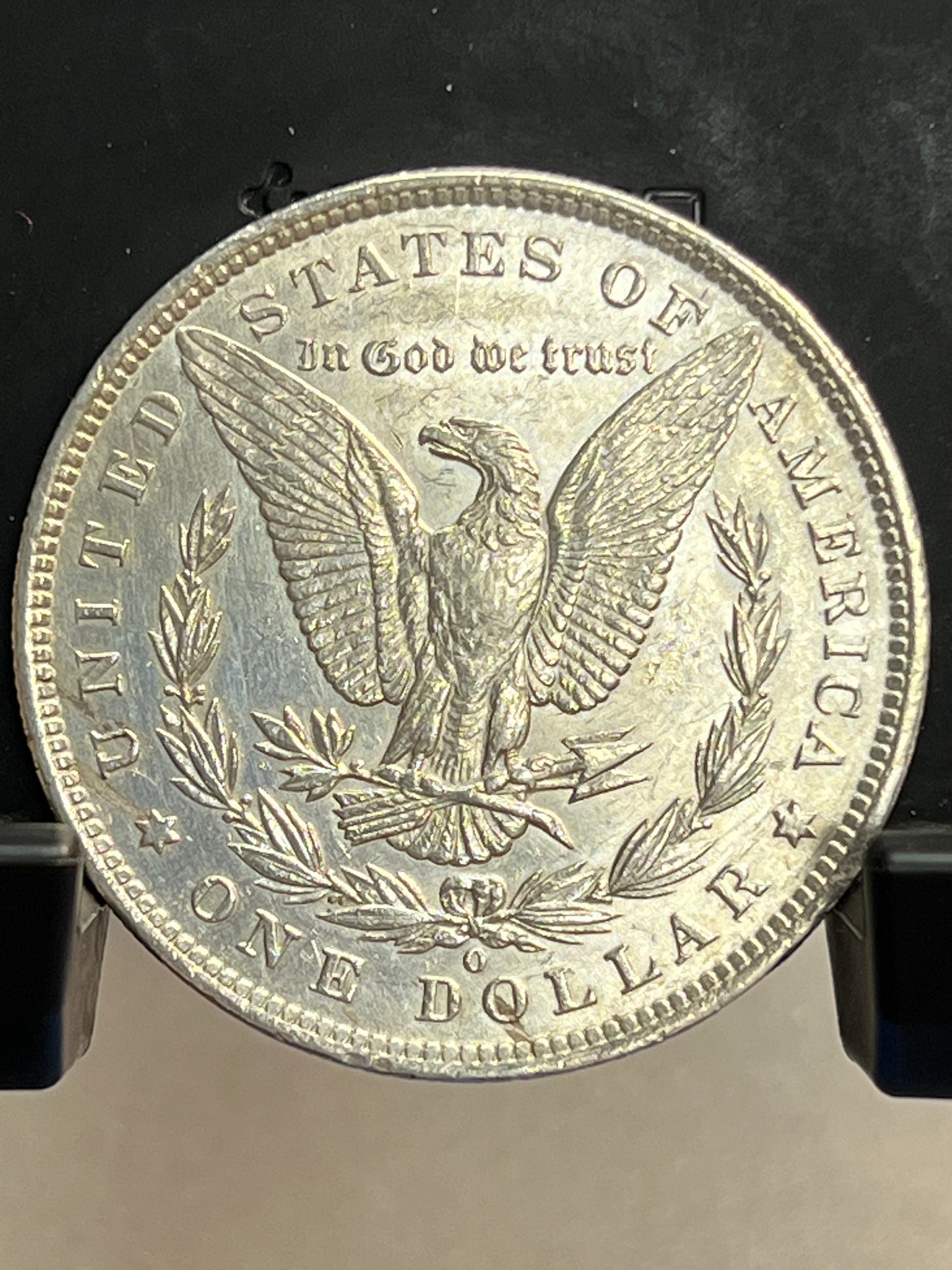 1885-O Morgan Silver Dollar About Uncirculated Mirror Proof-Like Cartwheel Luster