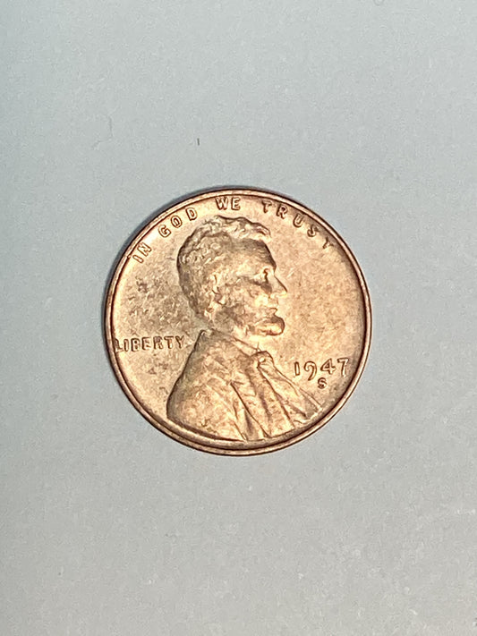 1947-S Lincoln Wheat Cent Circulated Extremely Fine