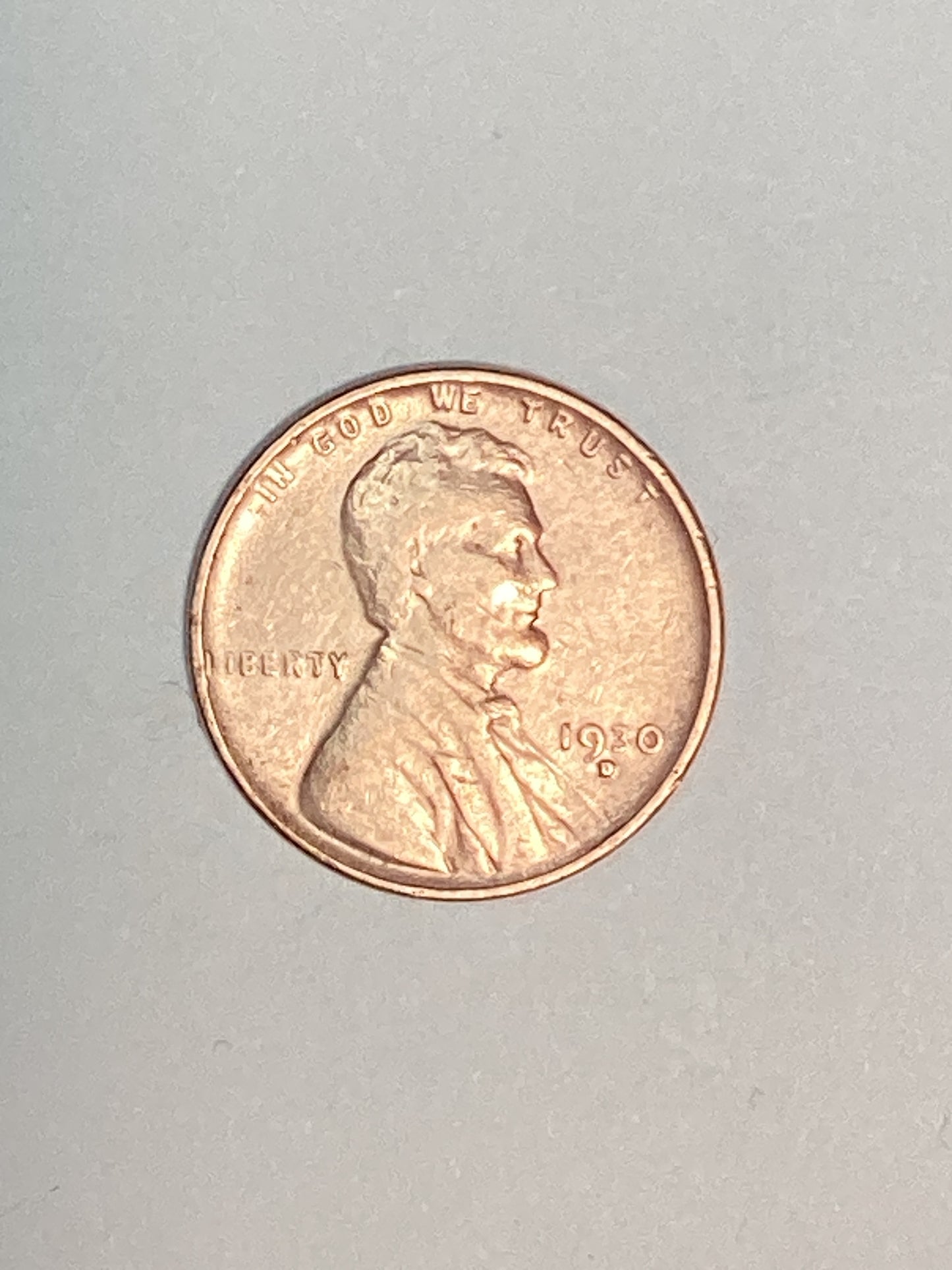 1930-D Lincoln Wheat Cent Circulated Very Fine