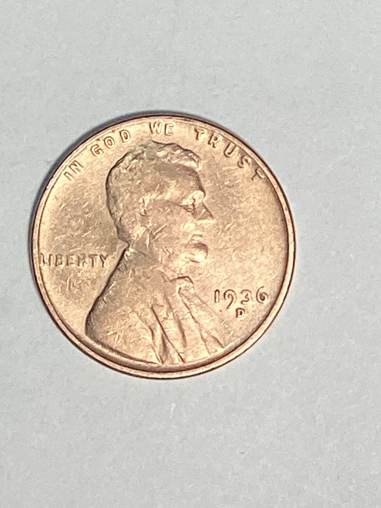 1936-D Lincoln Wheat Cent Circulated Very Fine