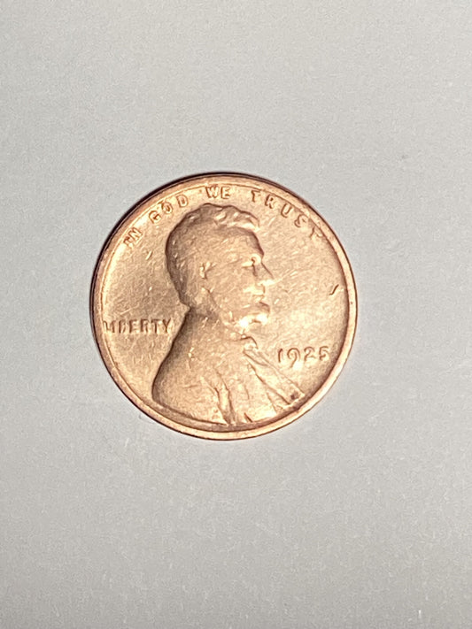 1925-P Lincoln Wheat Cent Circulated Very Good