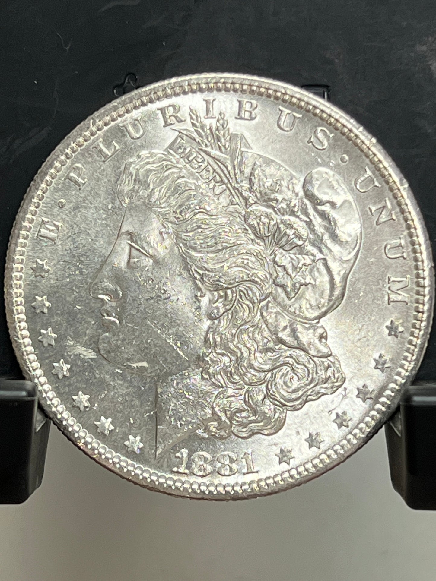 1881-S Morgan Silver Dollar Gem Brilliant Uncirculated Deep Mirror Proof-Like Mint State Cartwheel Luster