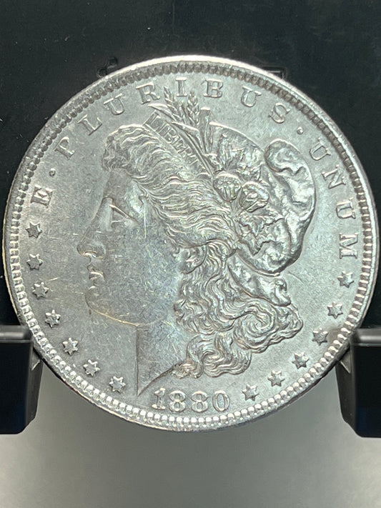 1880-P Morgan Silver Dollar Circulated Extremely Fine Mirror Proof-Like