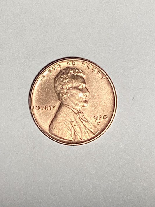 1930-D Lincoln Wheat Cent Circulated Extremely Fine