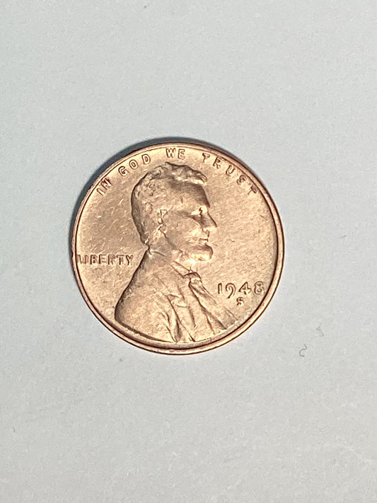 1948-S Lincoln Wheat Cent Circulated Extremely Fine