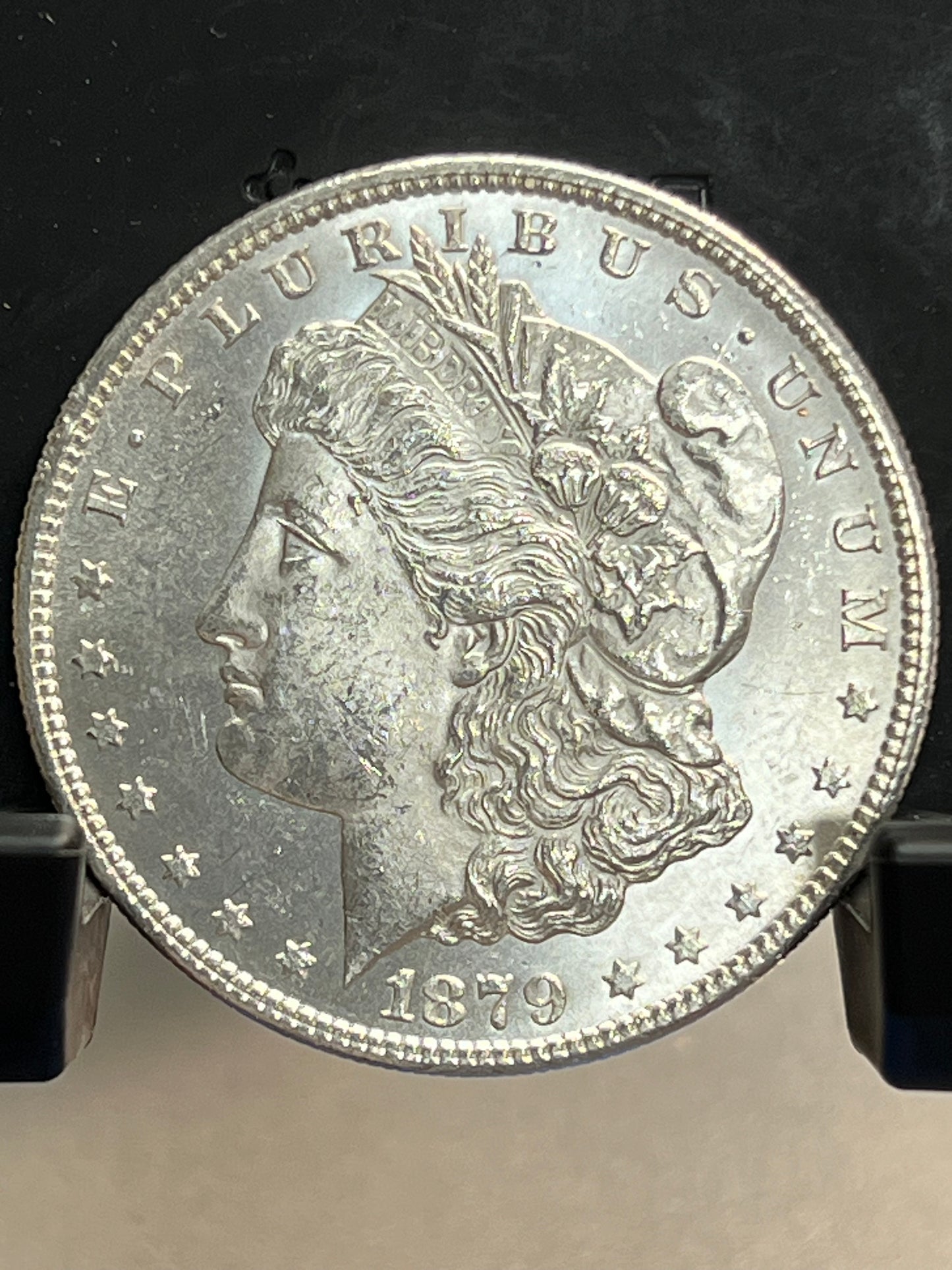 1879-S Morgan Silver Dollar Gem Brilliant Uncirculated Mirror Proof-Like Mint State Cartwheel Luster