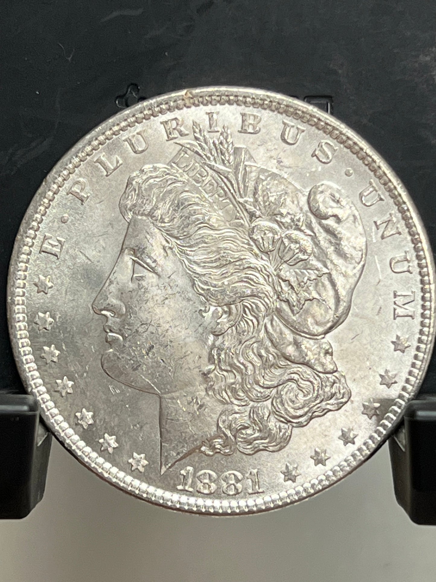 1881-P Morgan Silver Dollar Gem Brilliant Uncirculated Deep Mirror Proof-Like Mint State Cartwheel Luster