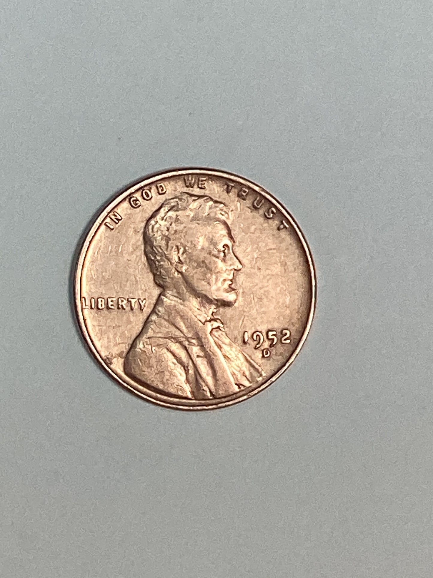 1952-D Lincoln Wheat Cent About Uncirculated