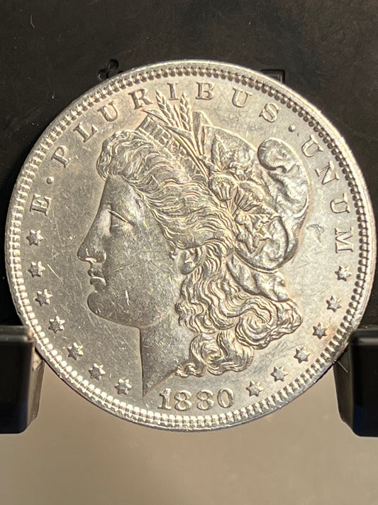 1880-P Morgan Silver Dollar Circulated Extremely Fine Mirror Proof-Like