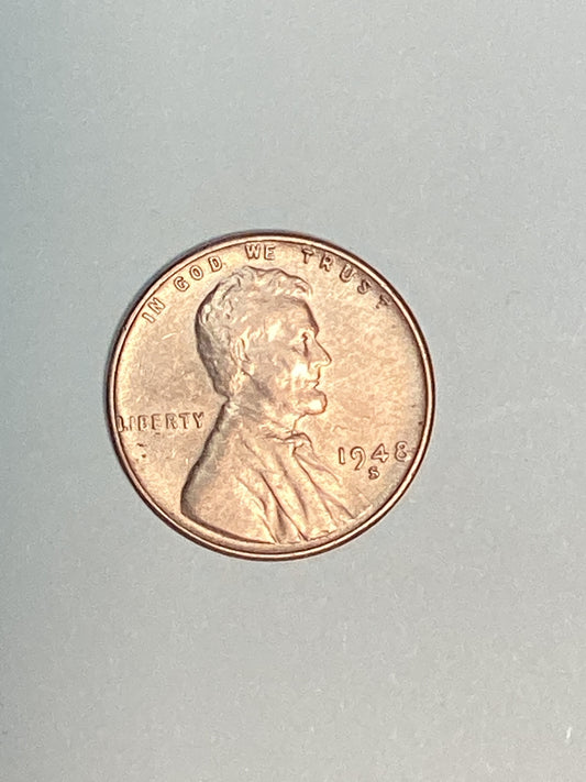 1948-S Lincoln Wheat Cent Circulated Extremely Fine