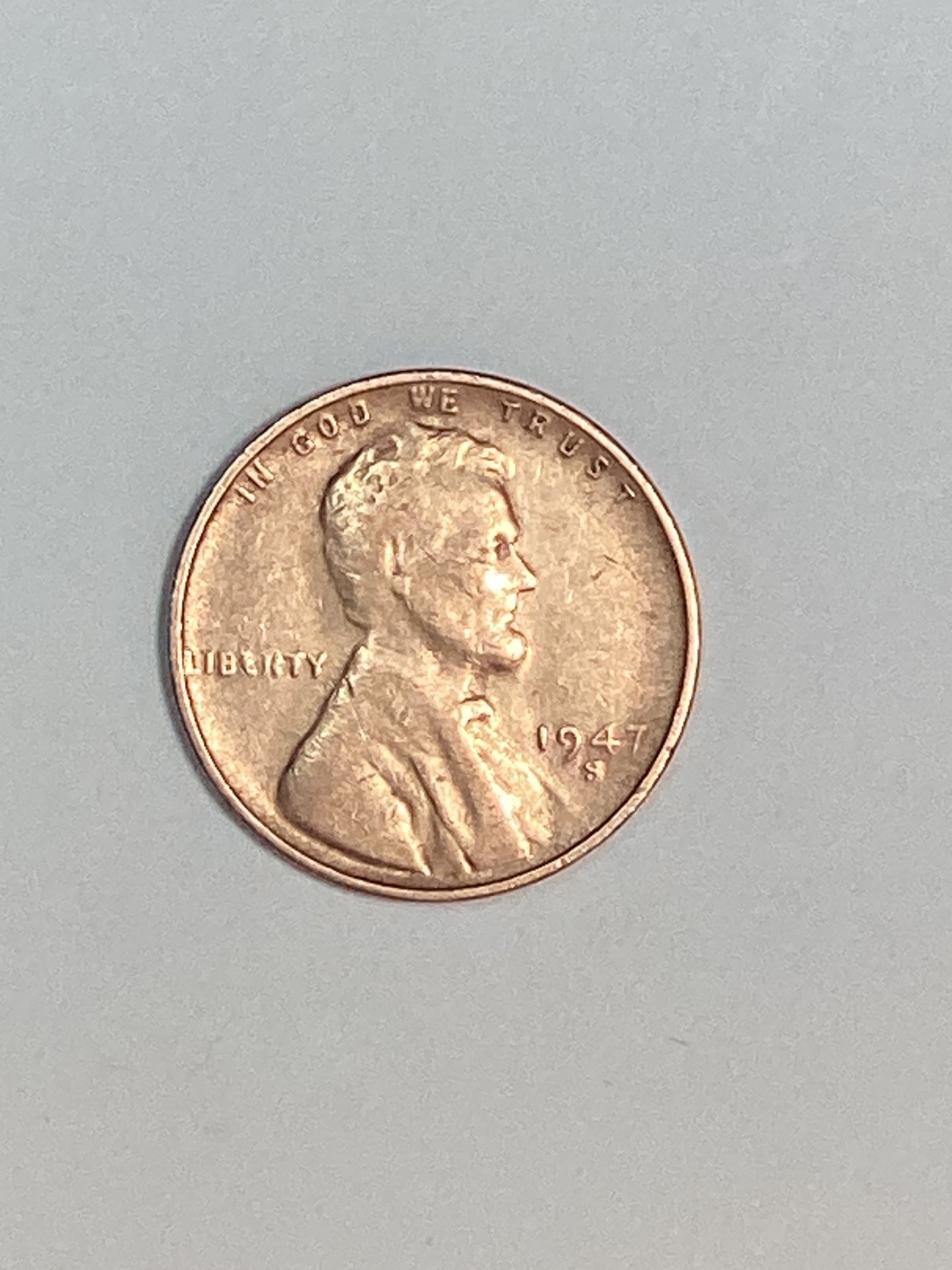 1947-S Lincoln Wheat Cent Circulated Very Fine