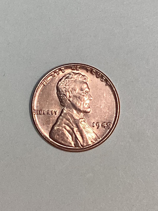 1949 Lincoln Wheat Cent About Uncirculated