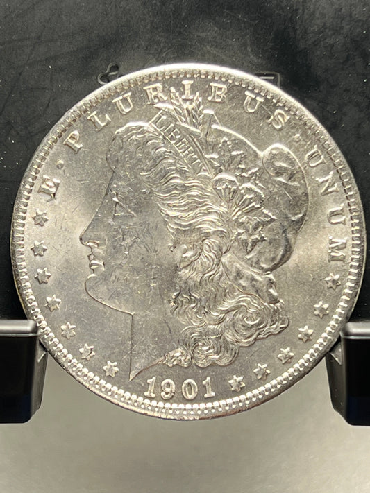 1901-O Morgan Silver Dollar Gem Brilliant Uncirculated Mirror Proof-Like Mint State Cartwheel Luster