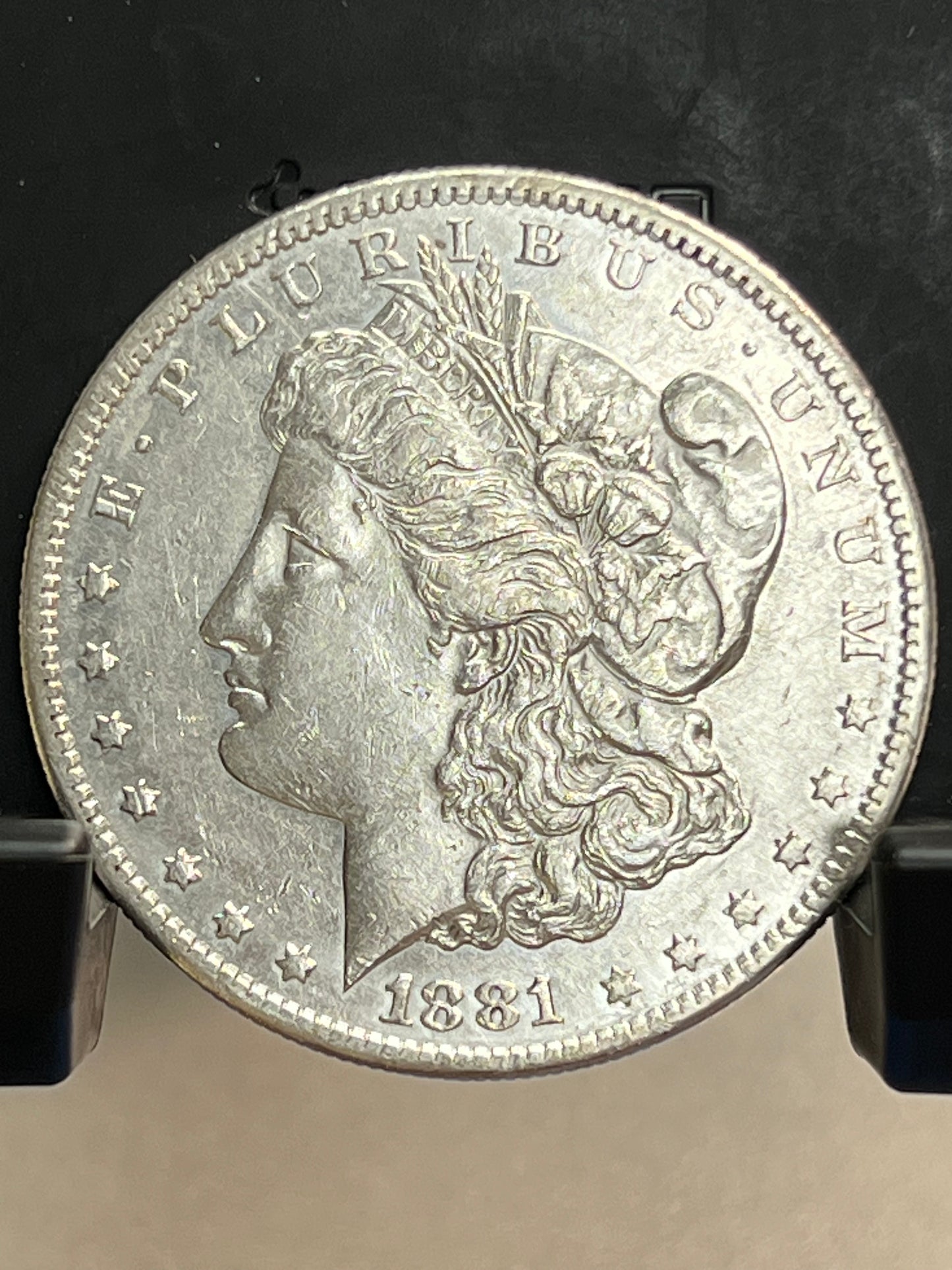 1881-S Morgan Silver Dollar Circulated Extremely Fine Mirror Proof-Like Cartwheel Luster