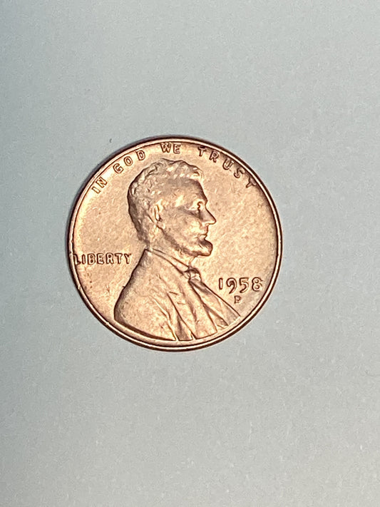 1958-D Lincoln Wheat Cent Circulated Extremely Fine