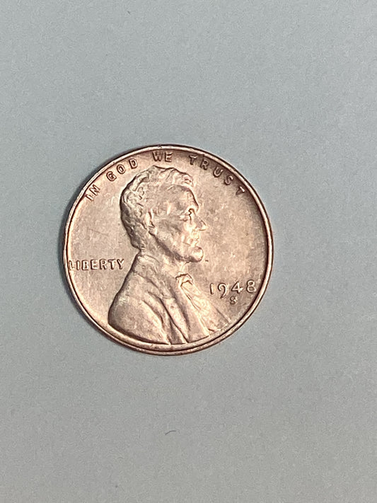 1948-S Lincoln Wheat Cent Circulated Extremely Fine