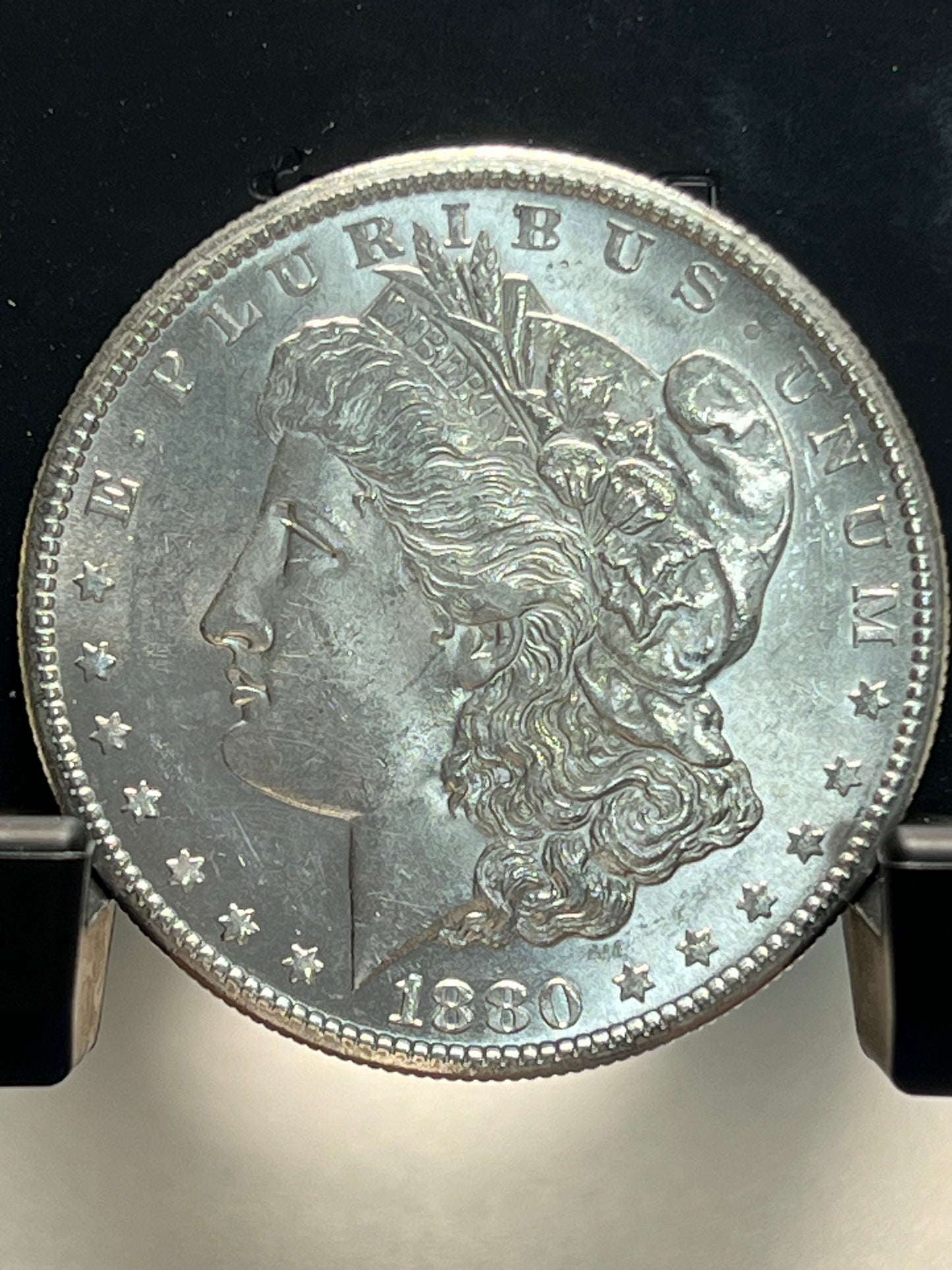 1880-S Morgan Silver Dollar Gem Brilliant Uncirculated Deep Mirror Proof-Like Mint State Cartwheel Luster