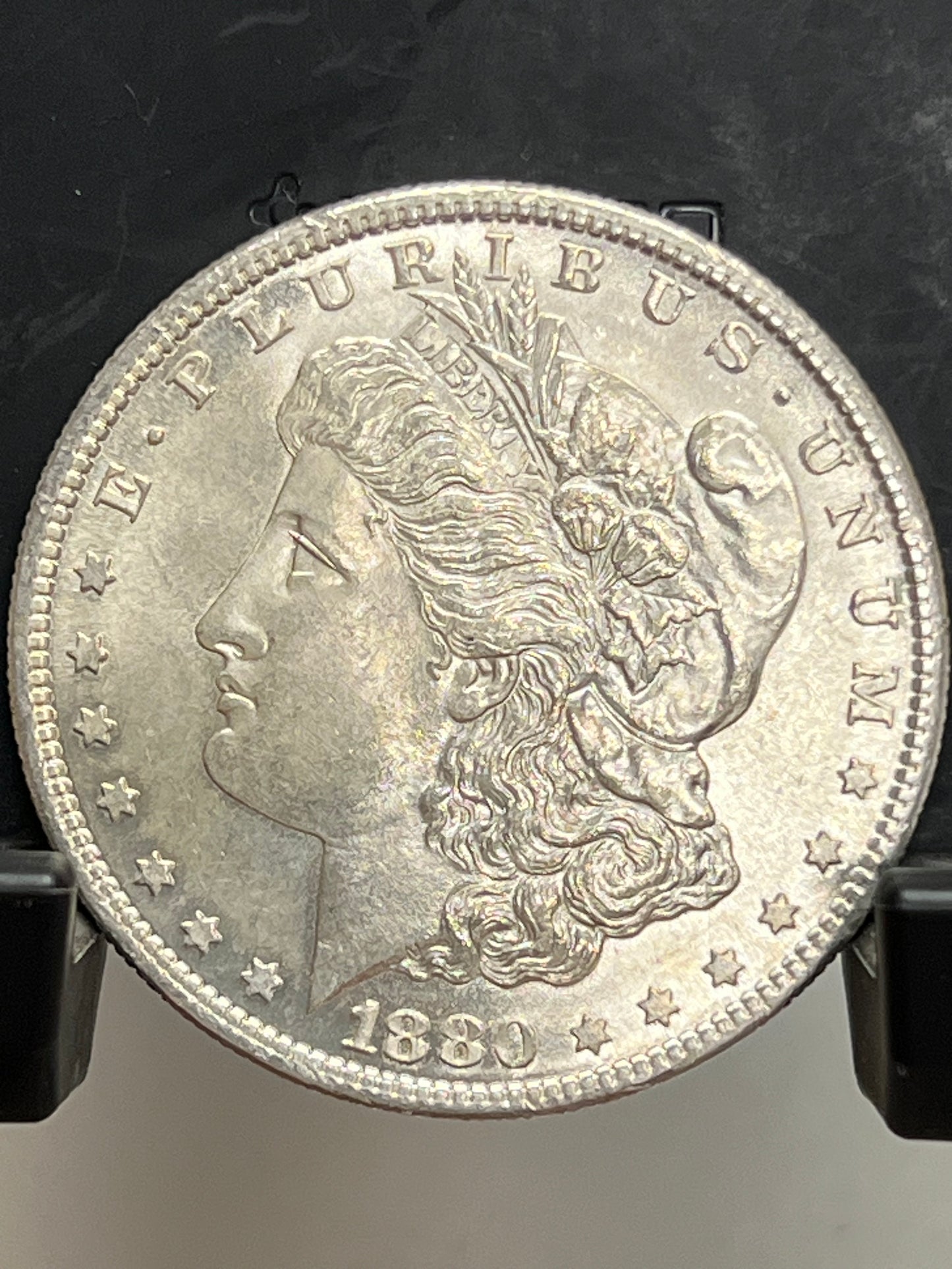 1880-S Morgan Silver Dollar Gem Brilliant Uncirculated Deep Mirror Proof-Like Mint State Cartwheel Luster