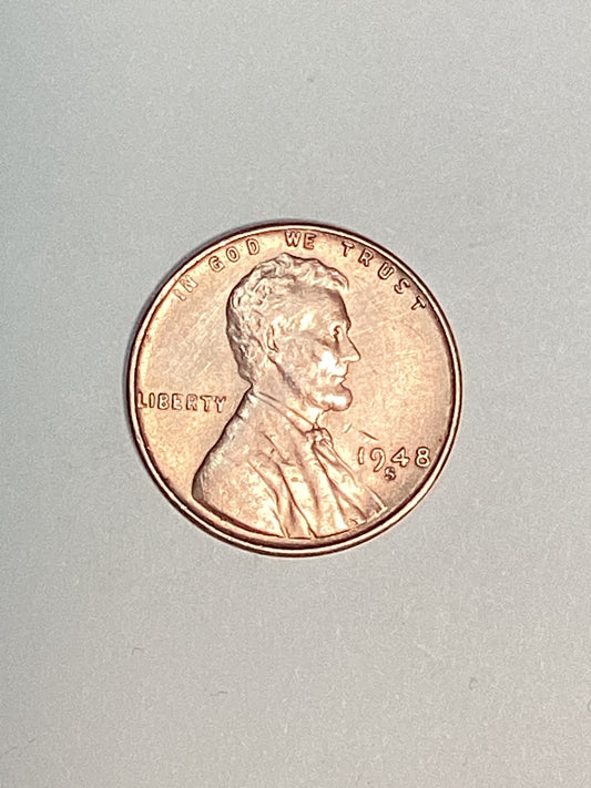 1948-S Lincoln Wheat Cent About Uncirculated