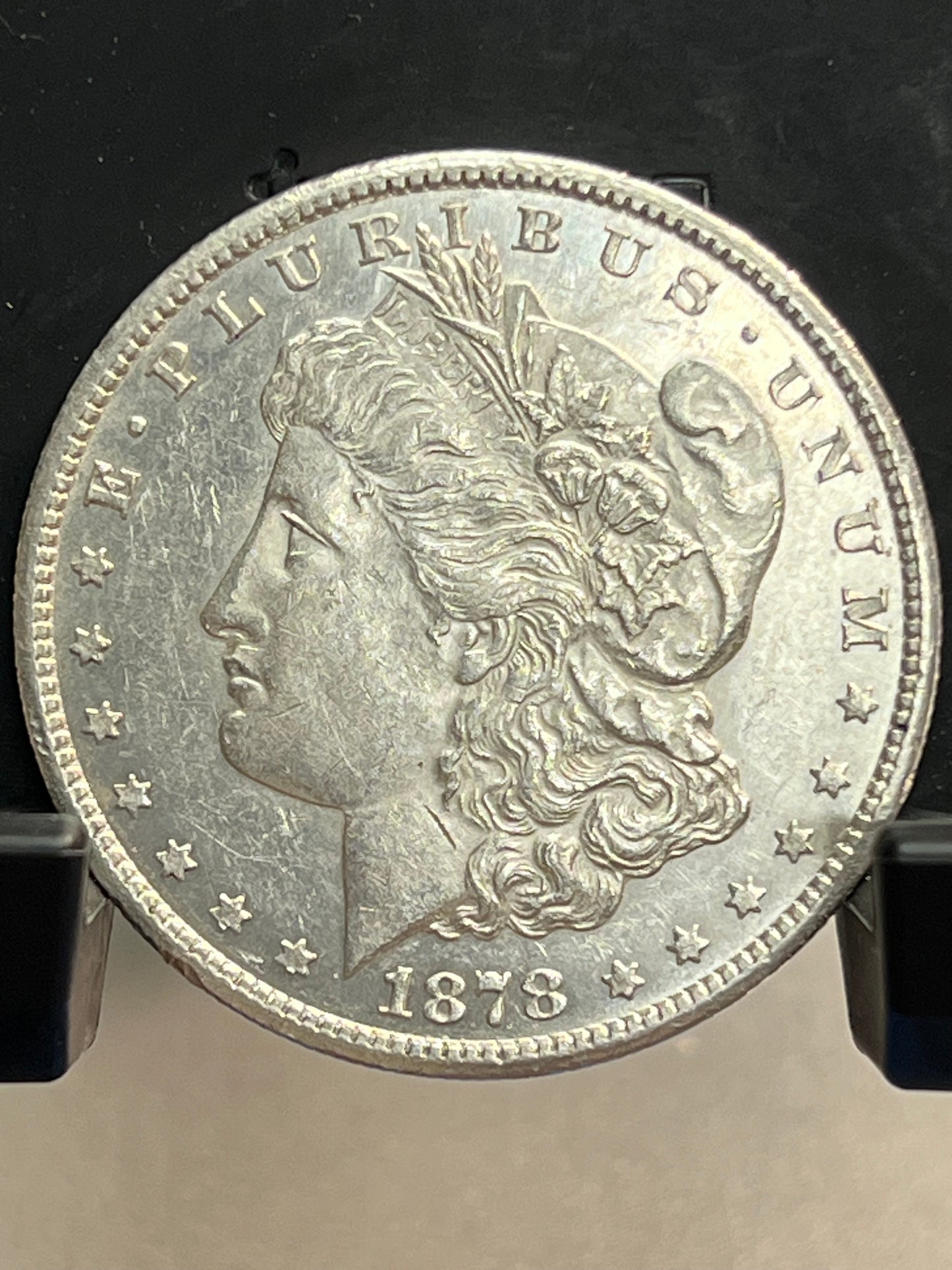 1878-CC Morgan Silver Dollar Circulated Extremely Fine Mirror Proof-Like Cartwheel Luster