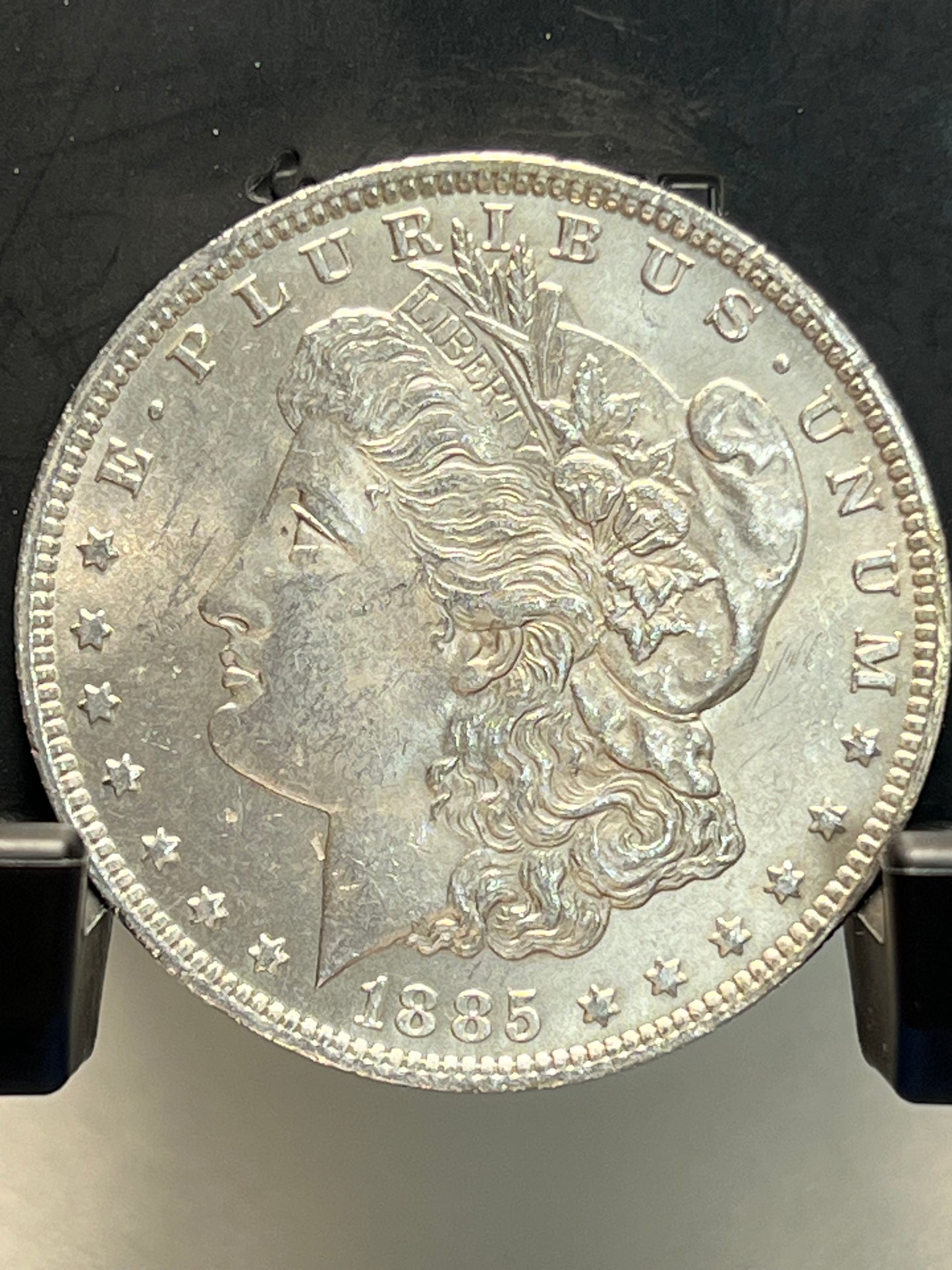 1885-O Morgan Silver Dollar Gem Brilliant Uncirculated Mirror Proof-Like Mint State Cartwheel Luster