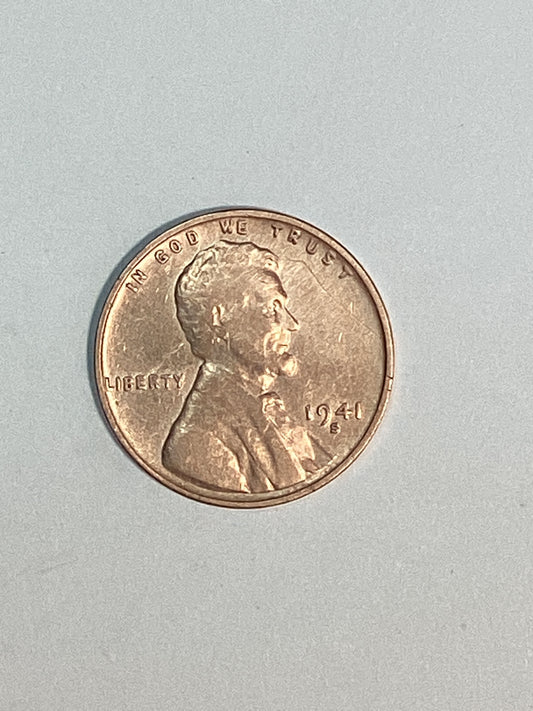 1941-S Lincoln Wheat Cent Circulated Very Fine