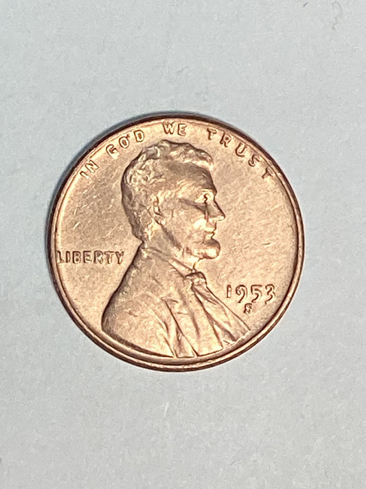 1953-S Lincoln Wheat Cent Circulated Extremely Fine