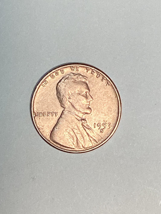 1953-S Lincoln Wheat Cent Circulated Extremely Fine