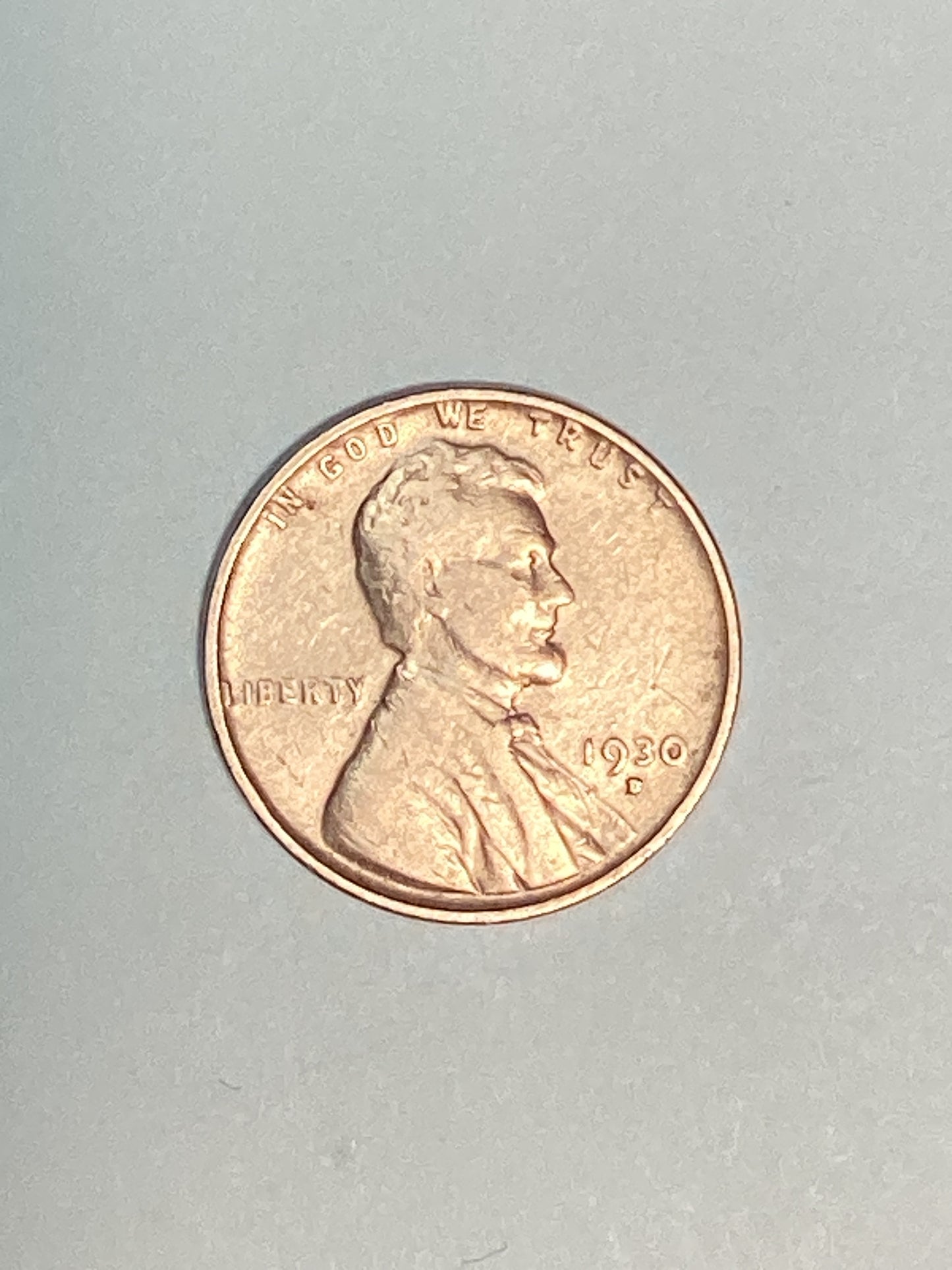 1930-D Lincoln Wheat Cent Circulated Very Fine